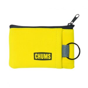 A yellow wallet from Chums and suitable for marine use