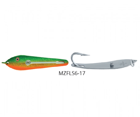 طعمه ماهیگیری مصنوعی سایز 6 طول 165 میل وزن 72 گرم کد MZFLS6-17