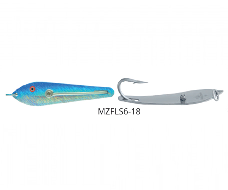 طعمه ماهیگیری مصنوعی سایز 6 طول 165 میل وزن 72 گرم کد MZFLS6-18