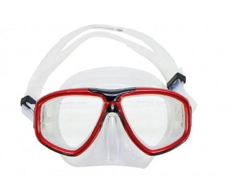 عینک غواصی سیلیکونی رنگ قرمز کد MZDSDM4-RD