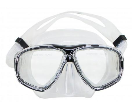 عینک غواصی سیلیکونی  رنگ مشکی کد MZDSDM4-BK